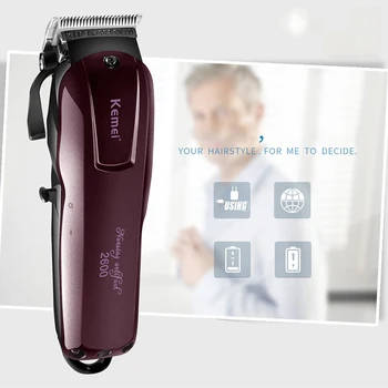 

New Stainless Steel Knife Hair Clipper Charging Trimmer Hair Cutting Machine Waterproof Low Noise Design Haircut Beard Trimer