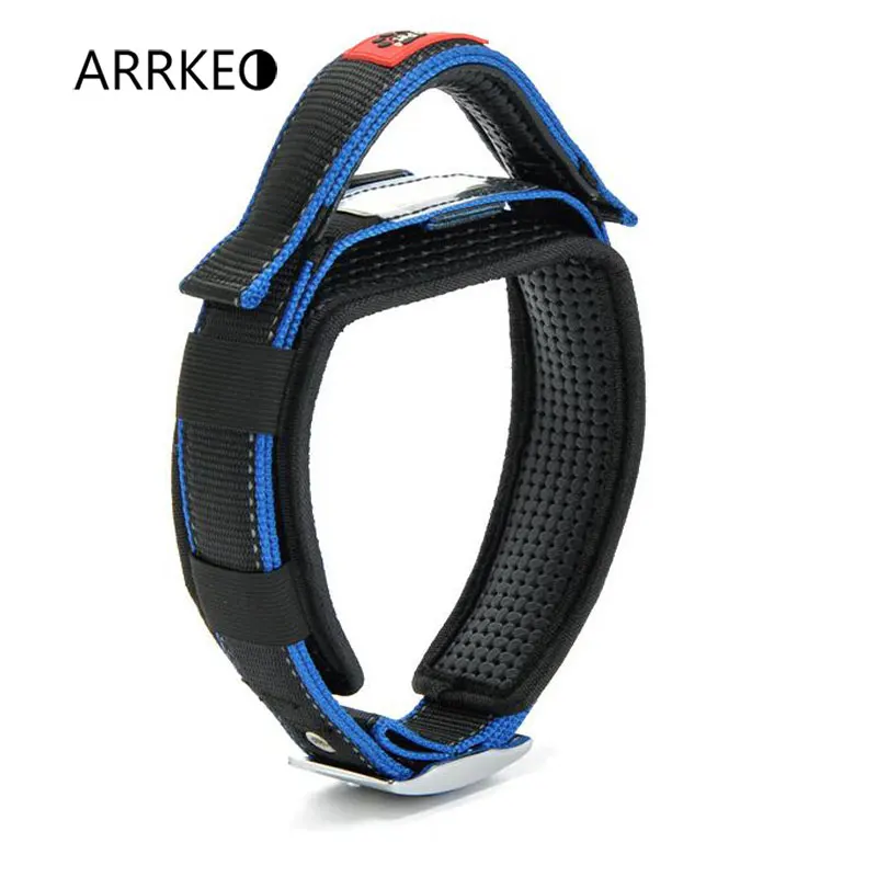 ARRKEO нейлоновый Светоотражающий ошейник для собак аксессуары 37 ~ 71 см средних и