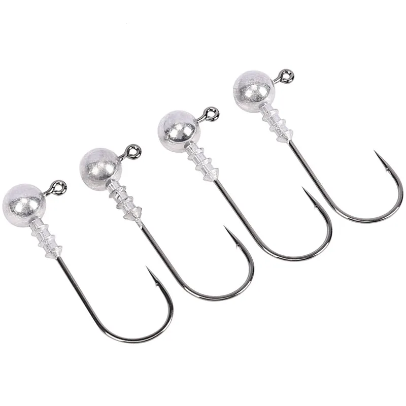 

TSURINOYA B-17 JIG lead Hook 3.5g/5g Barbed Soft Bait Hook Fishing Lure Hook Fishhook High Carbon Steel Hooks