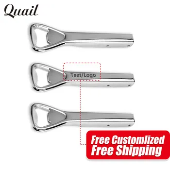 

Quail Newest Style All Stainless Steel Bottle Opener Multifunction Portable Bottle Opener Famliy Bar Utensils Print Text Free
