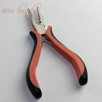 

Hair Extension Pliers for I Tip Hair Extensions Tools 1pc Forceps for Nano Rings Stainless steel metal Tongs