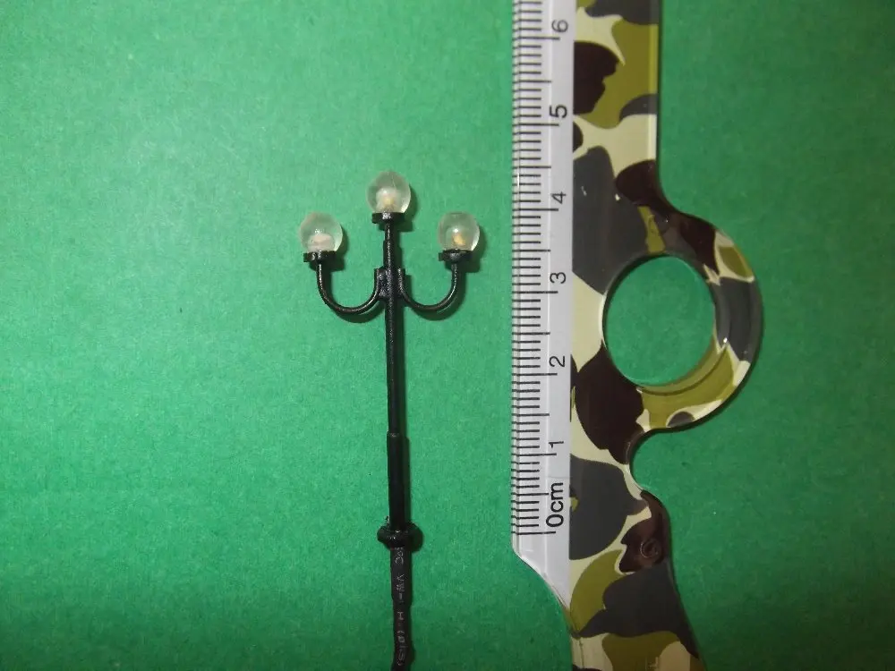 Y23 3 Z 10pcs Scale Model 1220 Train Railway Light Street Garden Lamp