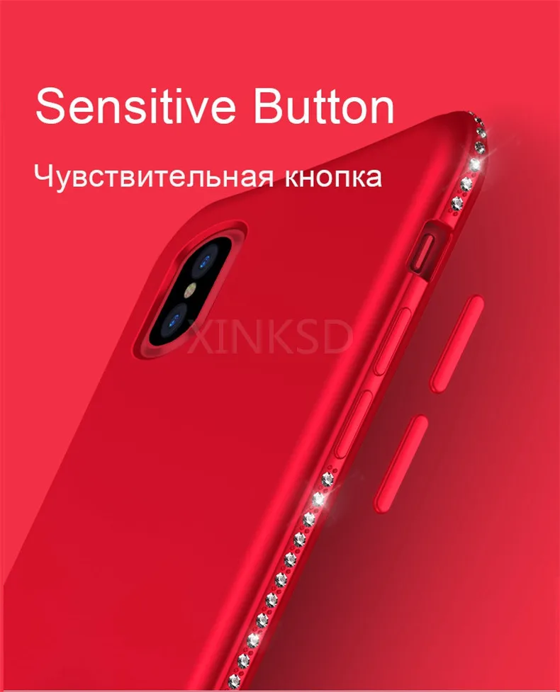 Яркий Алмазный чехол для телефона iPhone SE 5 5S X 7 6 8 6S Plus 11 Pro XS Max XR блестящие стразы Мягкий силиконовый чехол s Fundas Capa