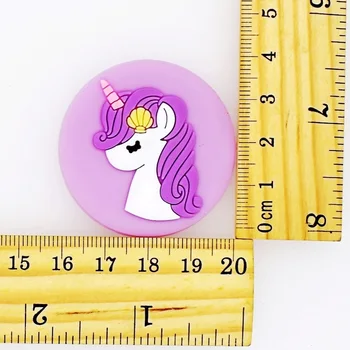 

Cute Round Shaped Flatback Soft PVC Patch Fit Keychain/Fridge Magnet/Clogs/Phone Case/iPad DIY Craft Charms Promotion Gift