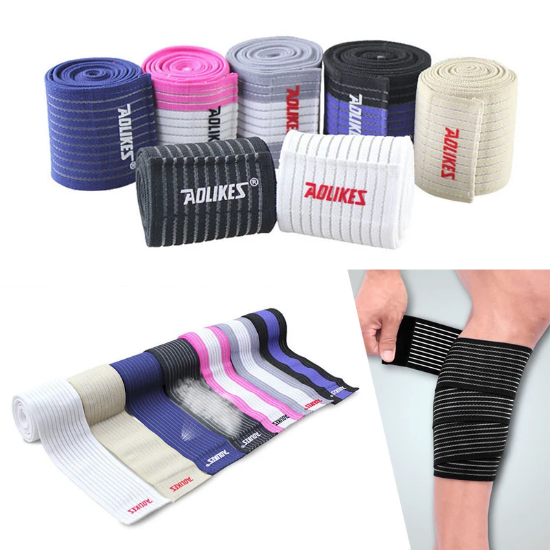 90cm Sport Fitness Bandage Shin Guard Lower Leg Knee Pads Support Guard Basketball Belt Band Kneepad Multi Purpose For Men Women