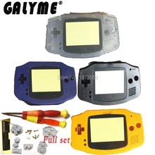 Горячий 4 нормальный цвет Корпус чехол запасной чехол пластиковый корпус крышка для Nintendo dogbagameboyadvance консоль с резиновыми подушечками
