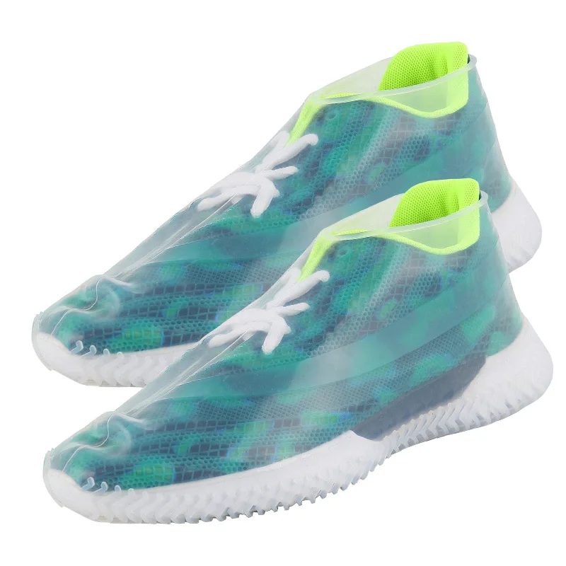 

1 Pair Boots Shoes Covers Reusable Silicone Outdoor Rainy Waterproof Shoe Protectors MF999