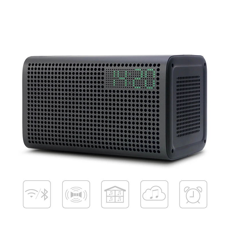 GGMM E3 Bluetooth Spalte Drahtlose Bluetooth Lautsprecher WiFi HiFi Musik Stereo Lautsprecher für die Computer mit LED Alarm Lautsprecher Günstig