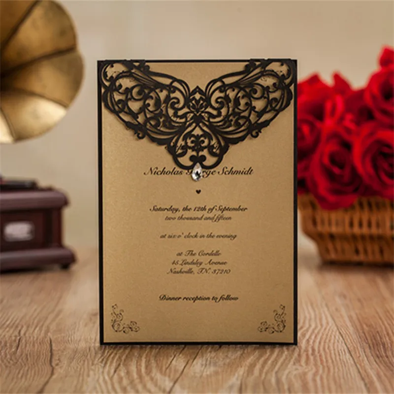 popular rhinestone wedding invitations buy cheap rhinestone Wishmade Luxury font b Rhinestone b font Gem Diamond Floral font b Wedding b font font popular rhinestone wedding invitations buy cheap rhinestone,Gem Invitations