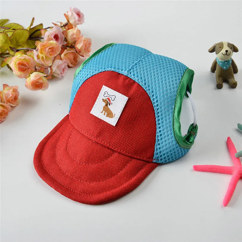 Canvas Small Pets Cap Hat Dog Cat Headband Summer Outdoor Headdress Costumes Hair Band Visor Hat Festival Cat Dog Band 40JA11 (11)
