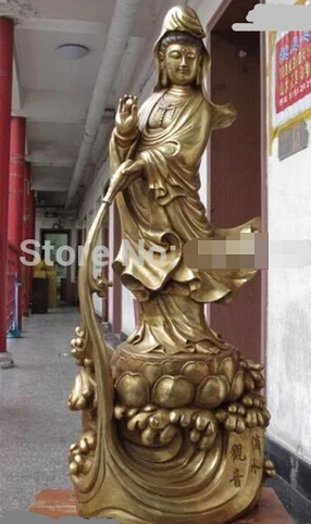 

0 Tibet buddhism bronze copper drip kwan-yin Bodhisattva Avalokiteshvara Statue