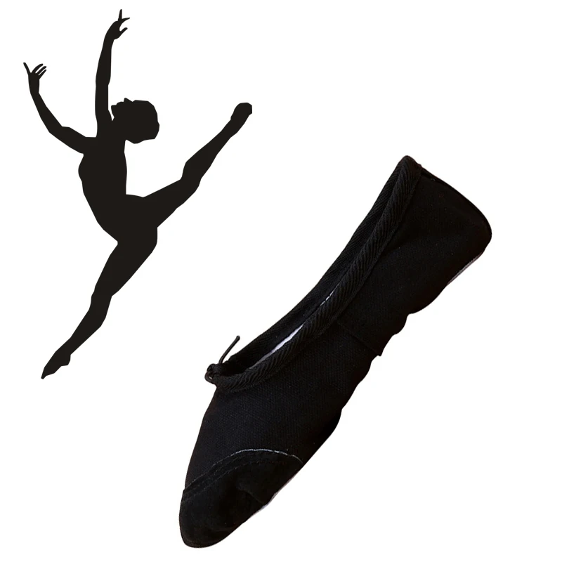

7 Color Leather Toe Sole Canvas Soft Ballet Shoes Dance Yoga Sneakers Children Girls Women Slippers According Feet length To Buy