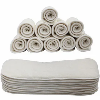 

DHL 100pcs 4 layers bamboo fiber diaper insert reusable supre soft baby nappy insert 35x13cm for cloth diaper&covers