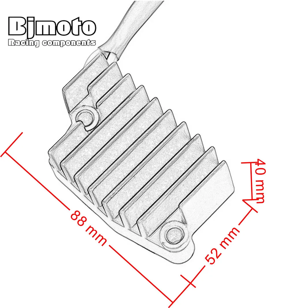 BJMOTO для Yamaha VMX1200 V-MAX 1200 1996-2007 мотоцикл металлический регулятор напряжения Выпрямитель