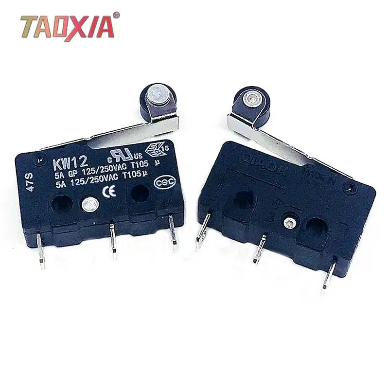 

KW12 Johnson Micro Switch (formerly Omron) SS-5GL2 Miniature Travel Limit 3 Foot-strap Handle Roller 5A