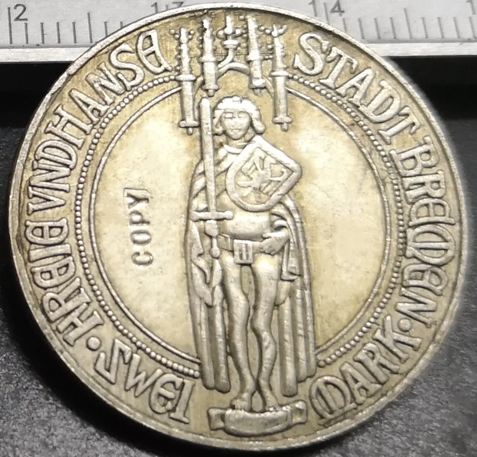Свободный Hanseatic город Бремен. 2 штампа. Серебряное покрытие (тип 5)|Безвалютные