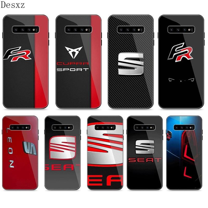 

Mobile Phone Case Silicone For Samsung S7 Edge S8 S9 S10 Plus A10 A20 A30 A40 A50 A60 A70 Note 8 9 cover Car Seat Logo Shell