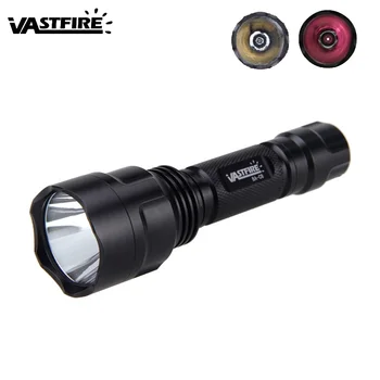 

VASTFIRE 850nm IR Night Vision LED Hunting Flashlight Mount Light Only Torch No Battery To be used with Night Vision Device