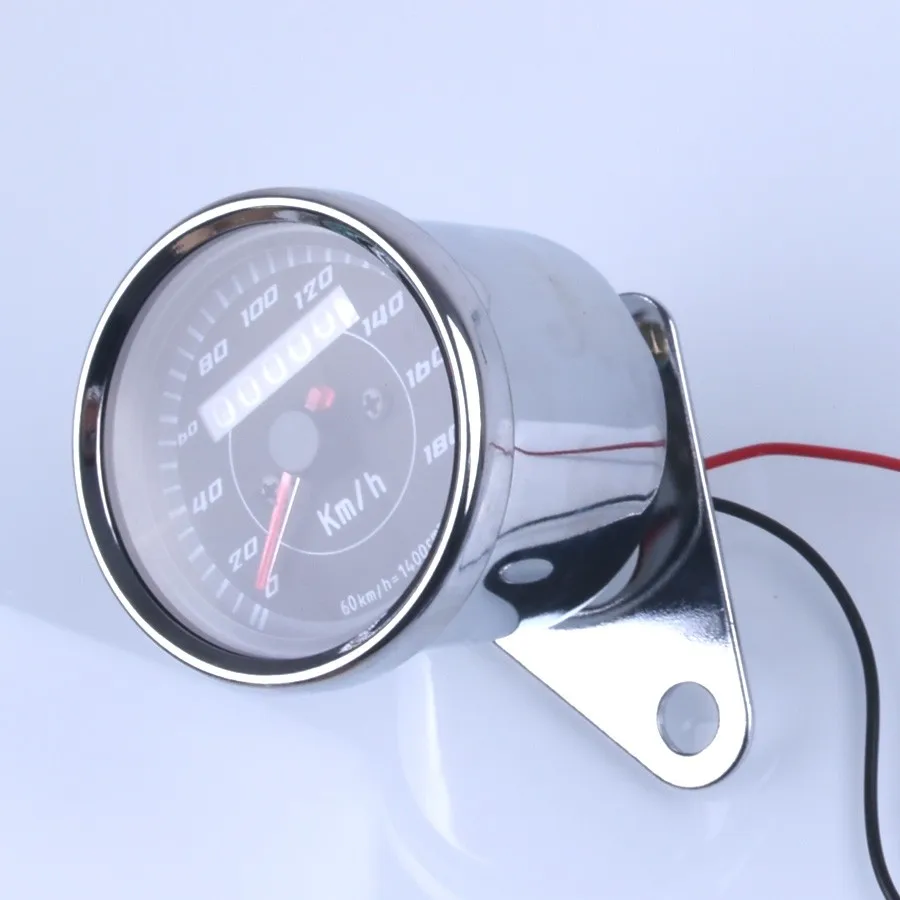 Универсальный измеритель скорости для мотоцикла, двойной цветной светодиодный светильник, одометр, измеритель скорости для мотоцикла