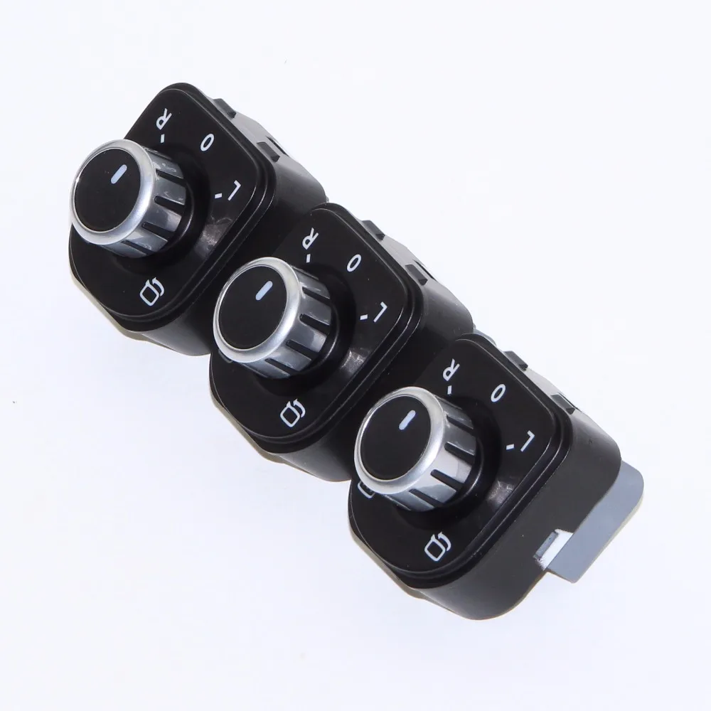 3PCS OEM Chrome Side Mirror Switch Fold Control Buttons For VW JETTA