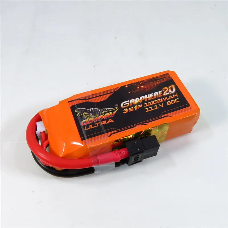 

Giant Power DINOGY ULTRA GRAPHENE 2.0 11.1V 1000mAh 80C 3S Rechargeable Lipo Battery XT60 Plug For RC FPV Racing