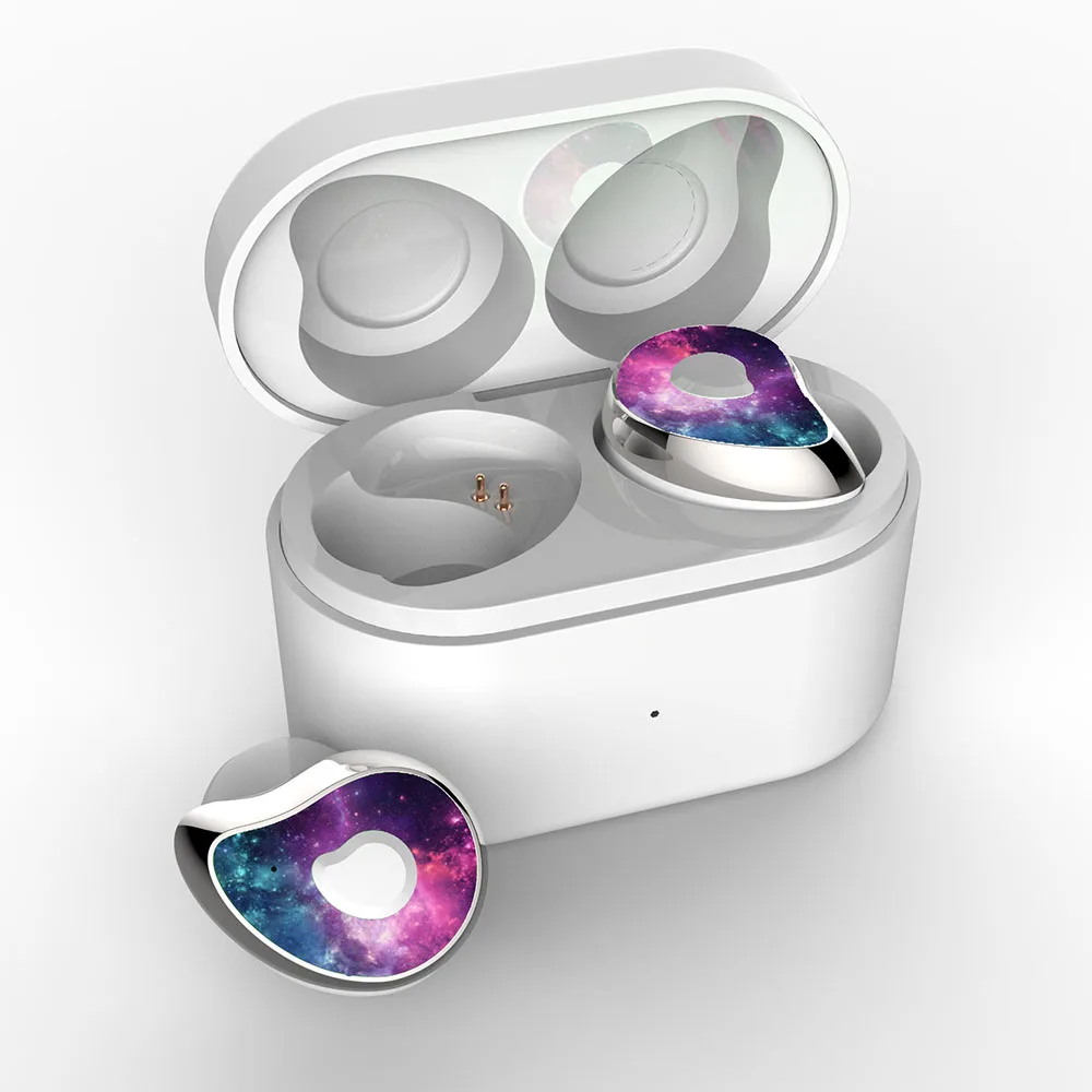 Star purple Новые высококачественные Bluetooth наушники 5,0 TWS мини беспроводная гарнитура стерео бас наушники - Цвет: Star purple