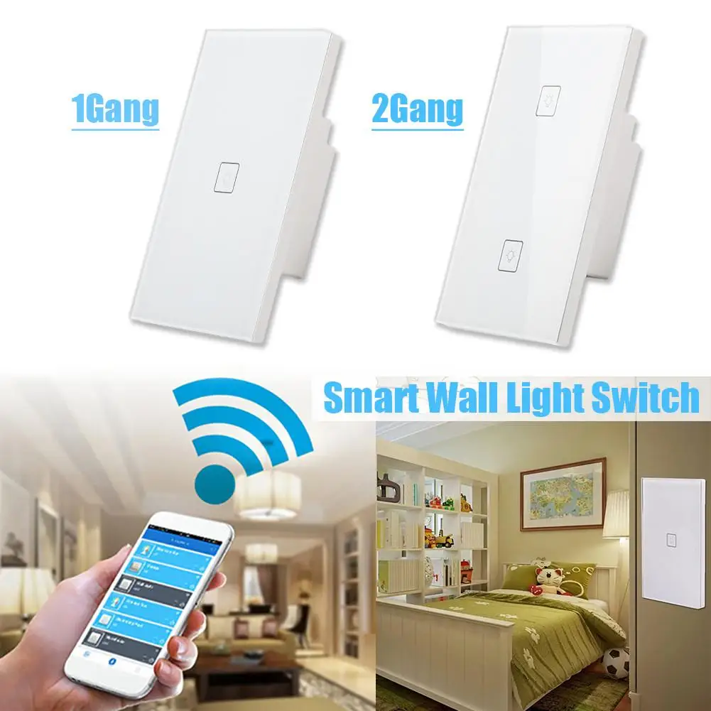 Buy Smart Wall Light Switch Glass Touch Panel WIFI