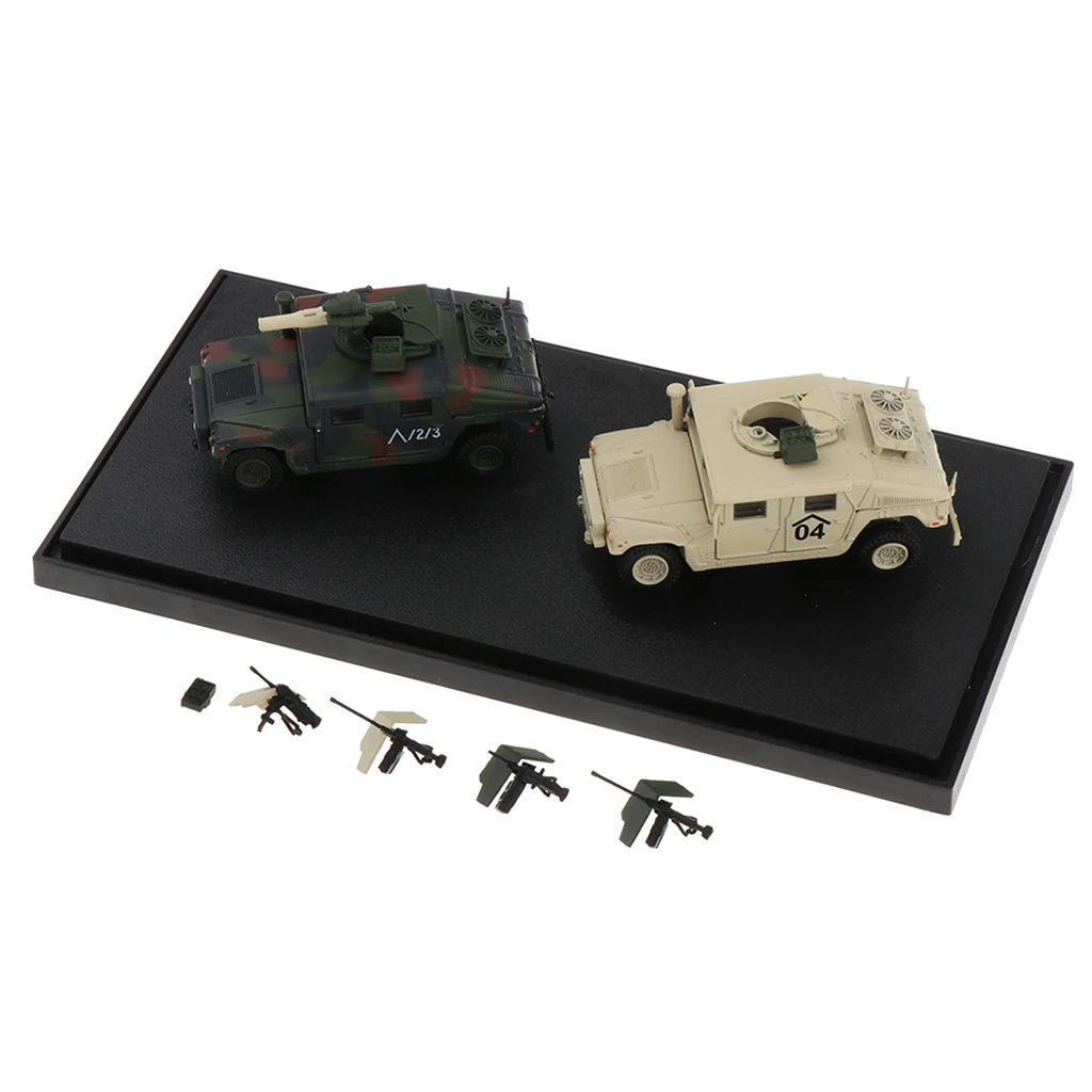 Diecast Military Vehicle Models with Accessories 1/72 Scale Home Office Decoration