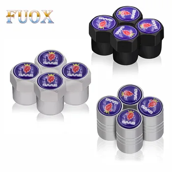 

4pcs/lot Car Styling Sticker Case For Saab 93 95 Saab 9-3 9-5 900 9000 Emblems Stainless Steel Accessories Auto Caps Car-Styling