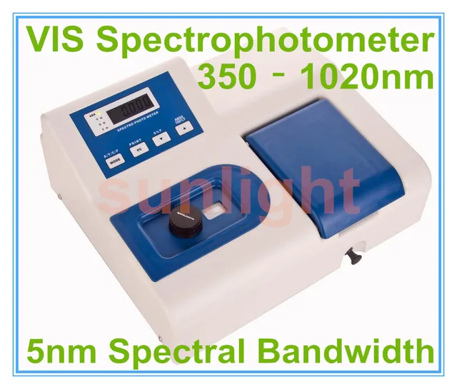 Economical Visible Spectrophotometer 350 1020nm Wavelength and 5nm