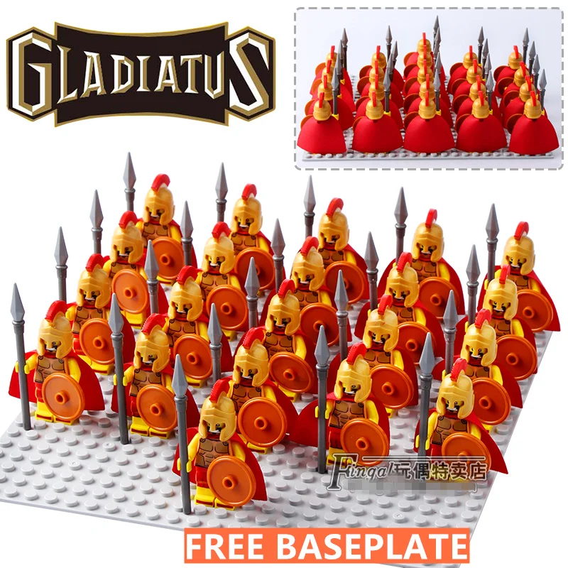 

21pcs Gladiatus Series 2 minifig 8684 SPARTAN WARRIOR Hero Team Avengers minifig DIY Building Blocks Toys Gifts