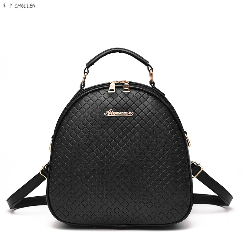 Mochila Feminina Rushed 2016 New Women Backpack Circle Style Genuine Leather Student Waterproof Effect K40
