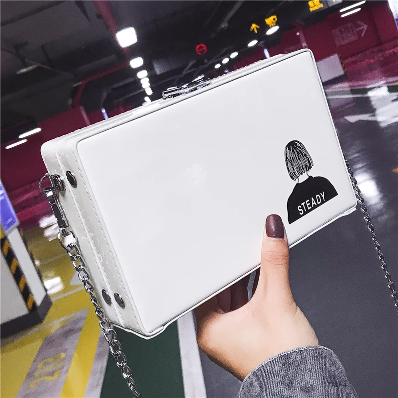 ETAILL خمر بو الجلود مربع نمط دلو حقيبة المرأة عارضة مربع سلاسل اليد الكتف حقيبة السيدات Crossbody رسول حقيبة ETAILL خمر بو الجلود مربع نمط دلو حقيبة المرأة عارضة مربع سلاسل اليد الكتف حقيبة السيدات Crossbody رسول حقيبة
