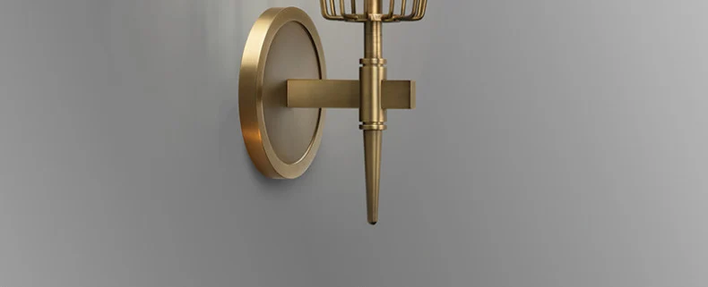 Indústria de Cobre Arte em Vidro Lâmpada de Parede Cabeça de Personalidade Estilo Loft Nordic Americano Retro Máquina Corredor Quarto Simples Archaize 3 Cheap Luminárias de parede