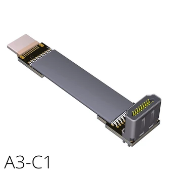 

Down 90 Degree Angle HDMI 2.0 to Mini HDMI 2.0 FFC FPV Ribbon Cord 4Kx2K@60Hz 1080P 3D EMI Shielded Elbow Short Cable A3C1