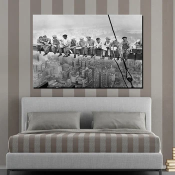 

Oil Painting 60x90CM New York City Street Simple Color Unframed Canvas Printed Drawings Oil Paintings For Decorations