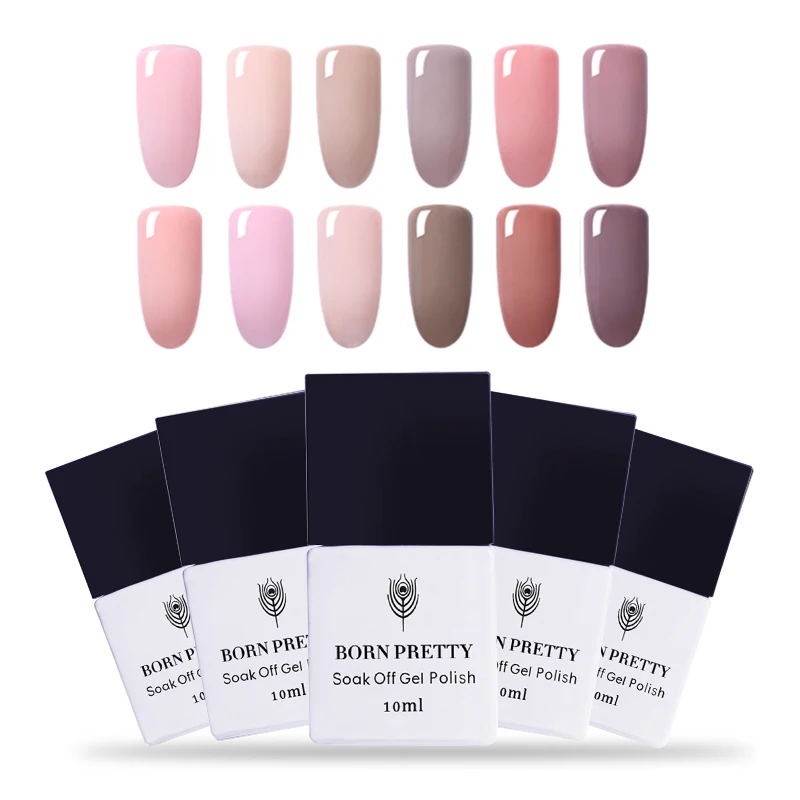 

BORN PRETTY 1 Bottle 10ml Nail Glue Gel Polish UV Builder Polish UV Gel 12 Colors available