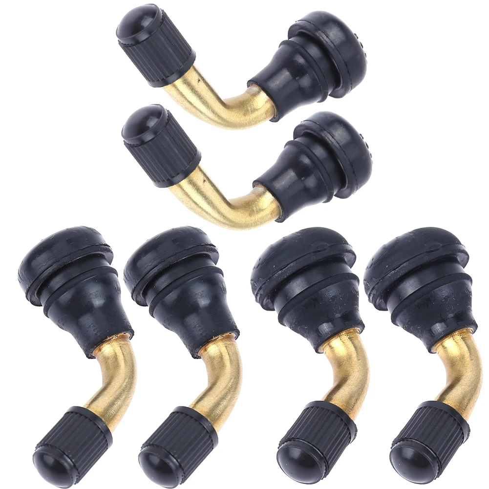 90 Degree Angle Tyre Colorful Valve Extension Motorbike Adaptor Car Auto Bike Yellow