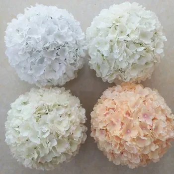 

20cm to 40 CM Elegant Hydrangea Flower Ball Hang Kissing Balls Ornament for Wedding Event and Shopping Malls Opened Decor