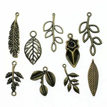 

15pcs/lot Tree Branch Pendant Charms Antique Bronze Color Branch Leaves Charms Jewelry Diy Branch Charms For Bracelet Making