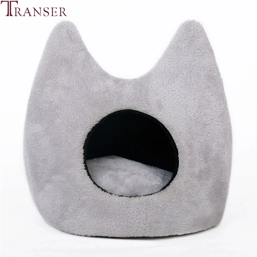 

Transer Gray Fleece Cat Dog House Cage Soft Fleece Warm Dog Bed Sleeping Mats Pet Dog Kennel Nest 90611