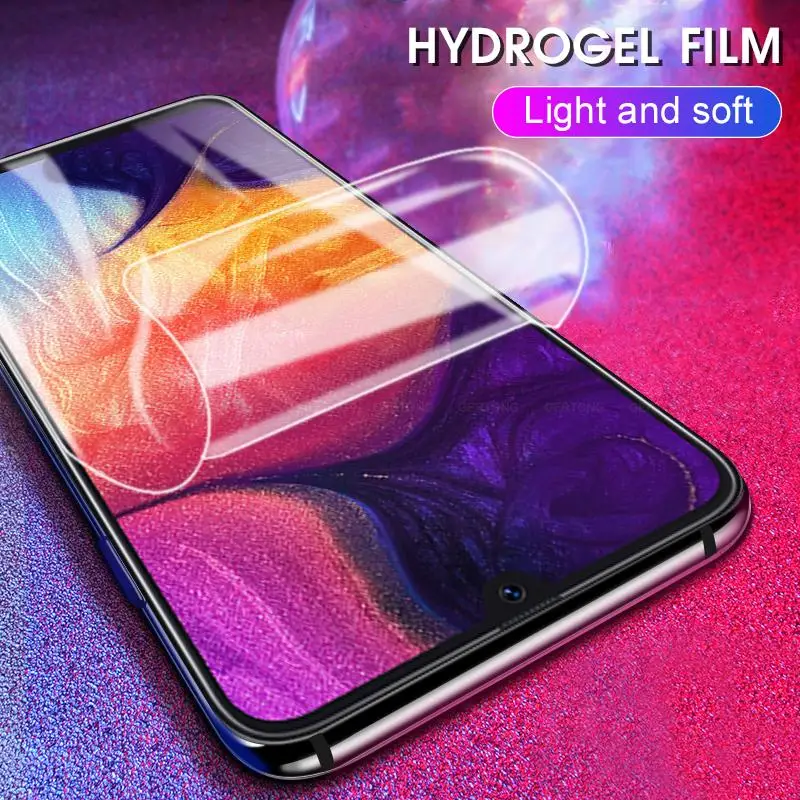 9D полная защитная пленка для Samsung A80 A90 A8 A9 Star Lite 2018 A20 A10 A30 A40 A50 70 Гидрогелевая