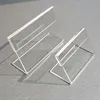 Acrylic Price Label Card Holders L Shape Stands Display Signage Paper Promotion on Table T1.3mm High Quality 50pcs ► Photo 2/6