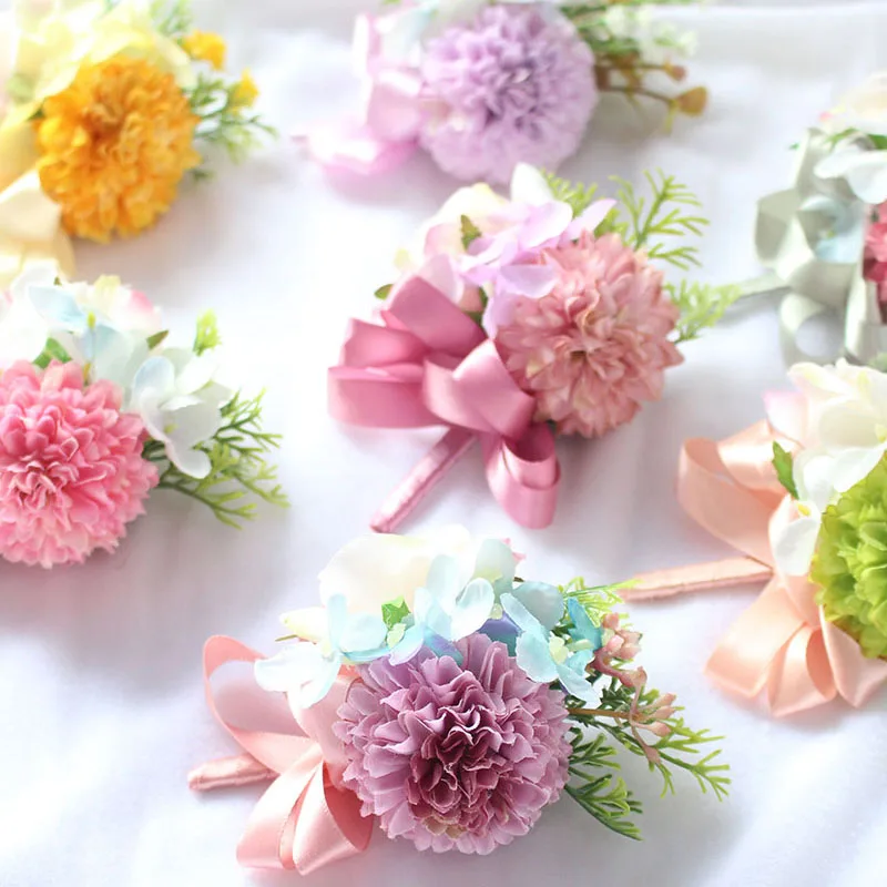artificial flower wrist corsage (21)