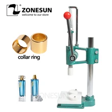 ZONESUN Perfume Glass Bottle Capping Machine Perfume Crimping Machine Perfume Collar Ring Pressing Machine