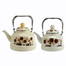 1.1L 1.7L 2.5L эмалированный чайник для воды, китайский традиционный эмалированный чайник, винтажный чай, кофейник, чайник