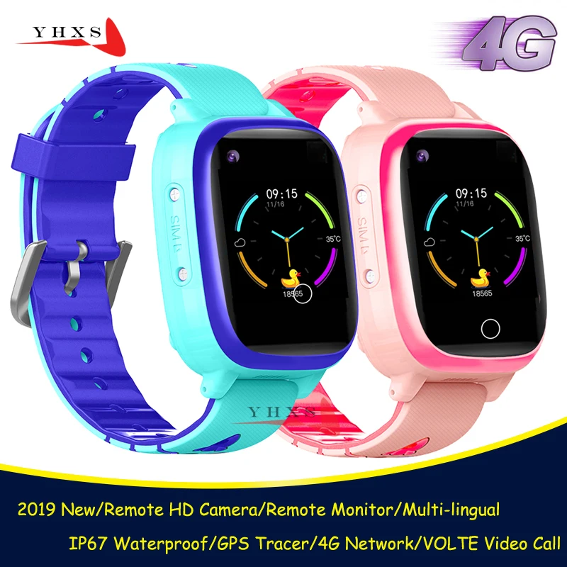 

IP67 Waterproof Smart 4G Remote Camera GPS WI-FI Kids Children Students Wristwatch SOS Video Call Monitor Tracker Location Watch