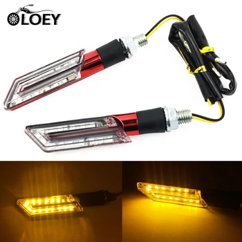 

15LED 2Pcs Motorcycle Turn Signal Flasher Lights Amber Lamp Universal Motocross Indiator Blinker For Honda Harley Scooter Yamaha