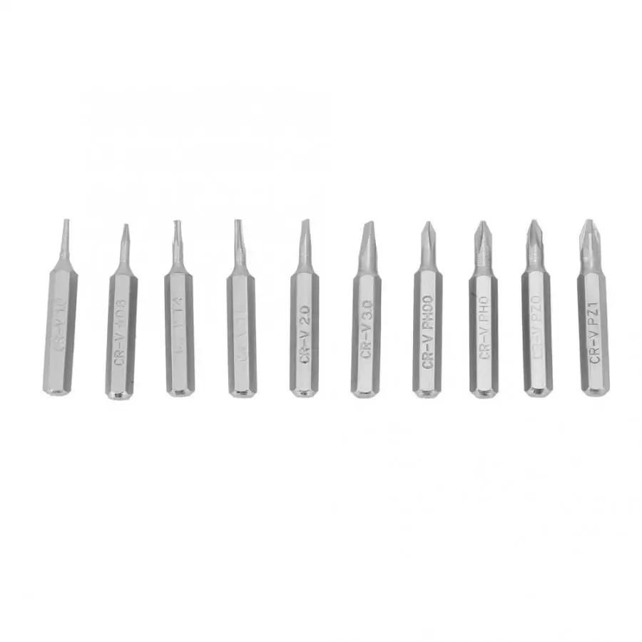 

10PCS 4mm Shank Screwdriver Bits Set Repair Tools PH00/PH0/Z1/Z0/3.0/2.0/1.0/T5/T4/Star 08 screwdriver bit