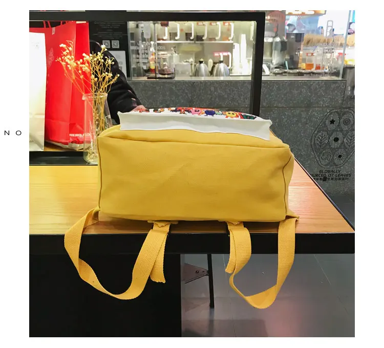 Menghuo Women Backpack Canvas Backpack Cute Printed School Bags Backpack Female Mochila Escolar Girls Backpack for Teenagers New_34-1_19